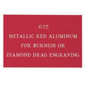 Metallic Red Aluminum Engraving Sheet Stock (12"x24"x0.025")